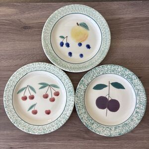 Hartstone Salad Plate, 7 7/8 inches Cherries, Plum, Peach